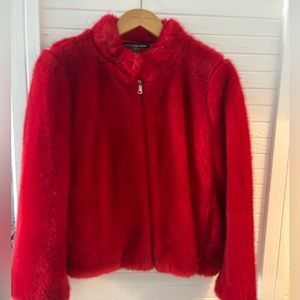 Zara tfl faux fur coat M